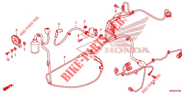 WIRE HARNESS/BATTERY for Honda BEAT 110 2018 CBS 2018