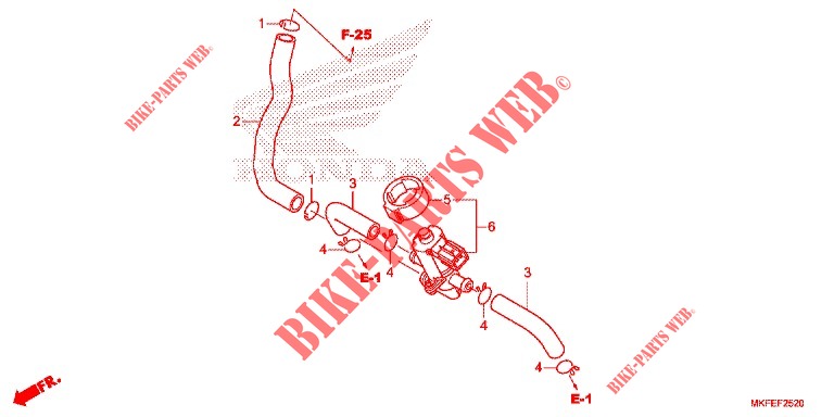 AIR INJECTION CONTROL VALVE for Honda CBR 1000 RR SP 2019
