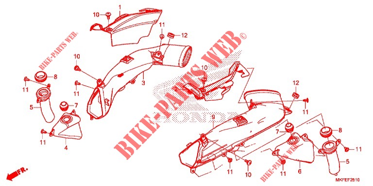 AIR INTAKE DUCT   SOLENOID VALVE for Honda CBR 1000 RR SP 2019