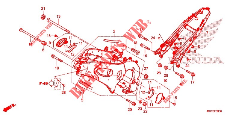 FRAME for Honda CBR 1000 RR SP 2019