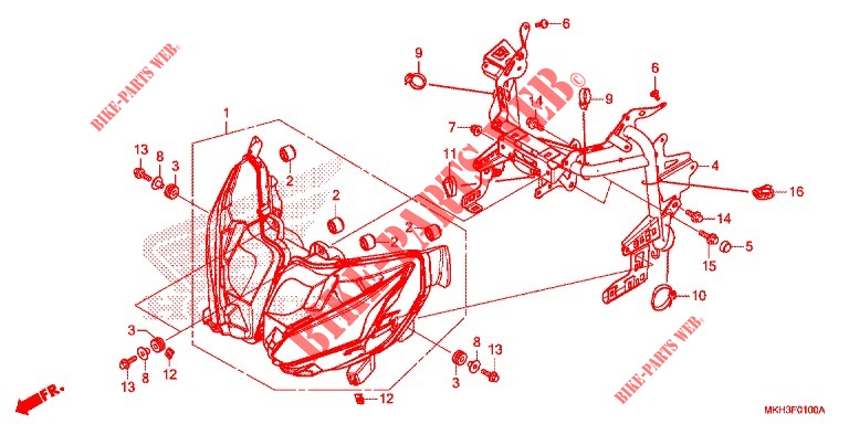 HEADLIGHT for Honda X ADV 750 ED 2020