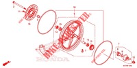 FRONT WHEEL for Honda DASH 125, Rear brake disk 2020