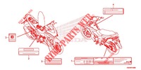 CAUTION LABEL for Honda RS 150 R V4 2020