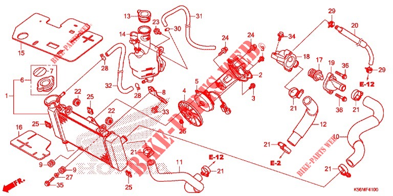 RADIATOR for Honda RS 150 R V4 2020