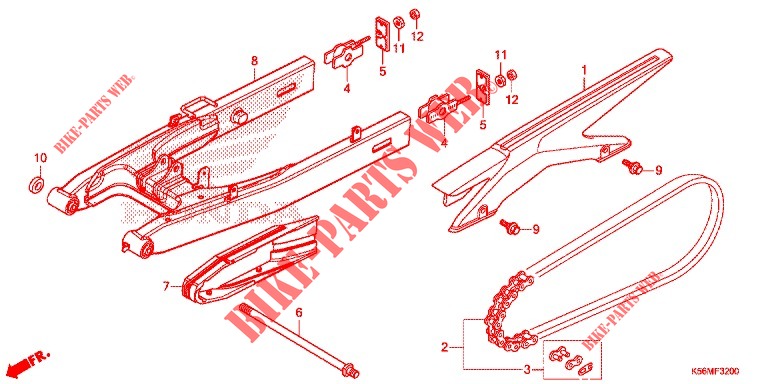 SWING ARM for Honda RS 150 R V4 2020