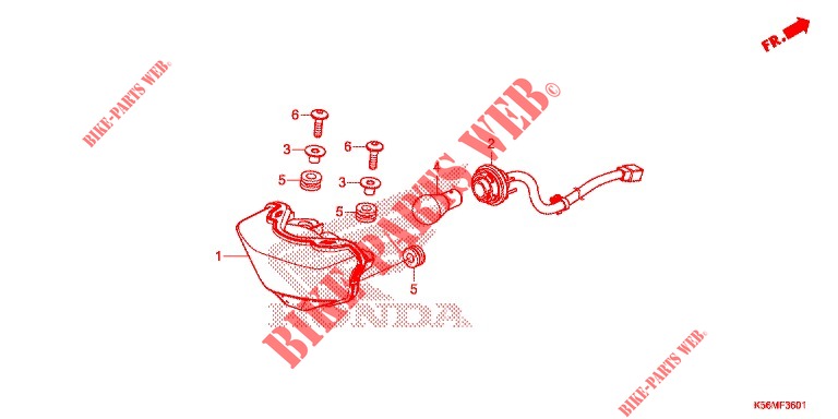TAILLIGHT (FS150FL) for Honda RS 150 R V4 2020