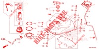 FUEL TANK/FUEL PUMP  for Honda X ADV 750 LOWER 2021