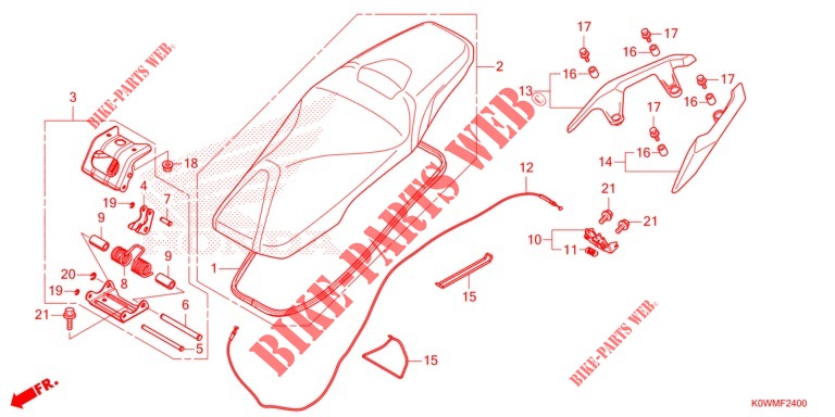 SEAT   for Honda ADV 150 ABS 2021