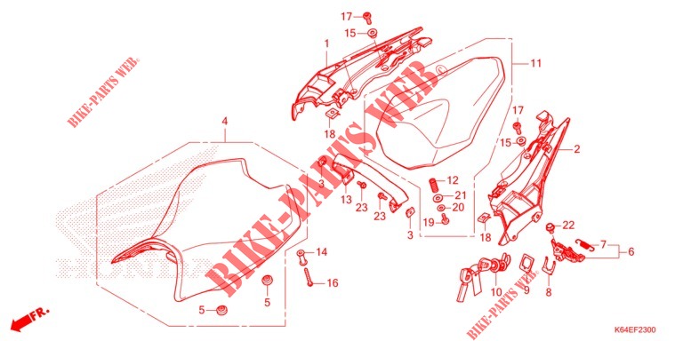 SEAT   for Honda CBR 250 RR SPECIAL 2020