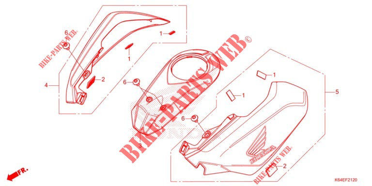 TANK COVER  for Honda CBR 250 RR SPECIAL 2020