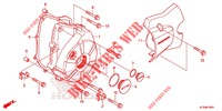 LEFT CRANKCASE COVER  for Honda WAVE 125, Front disk, Rear brake disk 2023