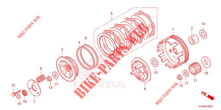 CLUTCH for Honda CBR 150 R 2021