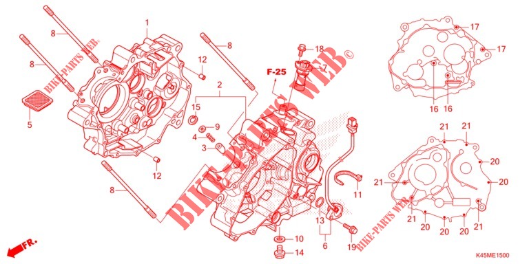 CRANKCASE for Honda CBR 150 R 2021