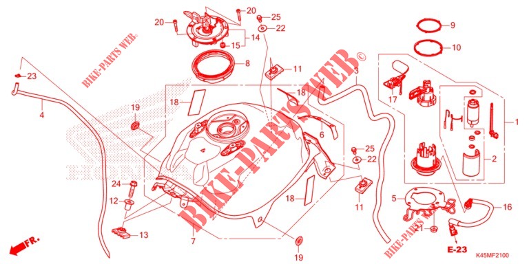 FUEL TANK for Honda CBR 150 R 2021