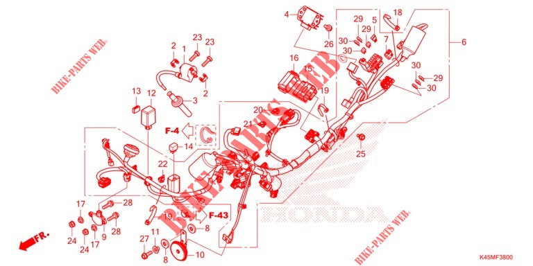 WIRE HARNESS for Honda CBR 150 R 2021