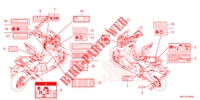 CAUTION LABEL for Honda X ADV 750 LOWER 2022