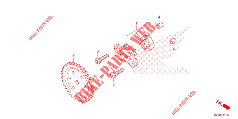 CRANKCASE/OIL PUMP for Honda VARIO 125 2023