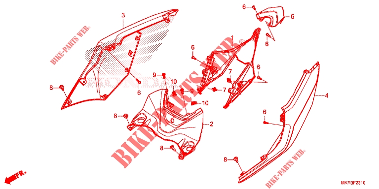 SEAT/REAR COWL for Honda CBR 1000 RR SP BREMBO 2022
