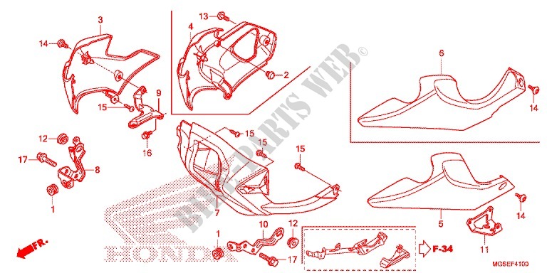UNDER COWL for Honda NC 700 ABS 2012