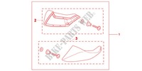 FOOT DEFLECTOR SET for Honda NC 700 ABS DCT 2012