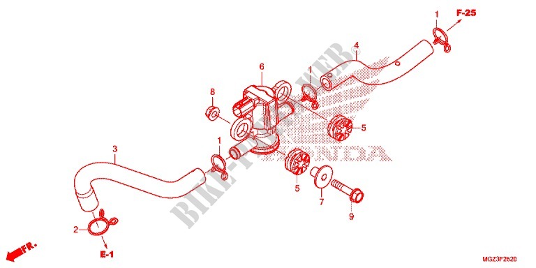AIR INJECTION SOLENOID VALVE for Honda CBR 500 R 2013