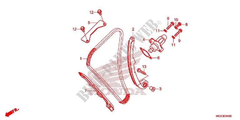 CAM CHAIN   TENSIONER for Honda CBR 500 R 2013