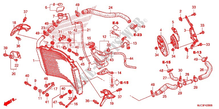 RADIATOR for Honda CBR 600 RR ABS REPSOL 2013