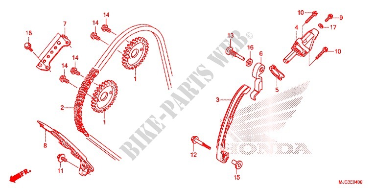 CAM CHAIN   TENSIONER for Honda CBR 600 RR BLACK 2013
