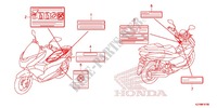 CAUTION LABEL (1) for Honda PCX 150 2014