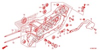 LEFT CRANKCASE for Honda PCX 150 WHITE, RED SEAT 2013