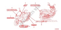 STICKERS for Honda PCX 150 WHITE, RED SEAT 2013