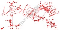 FRONT COWL for Honda CBR 500 R RED 2015