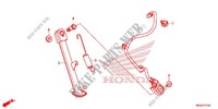 MAIN STAND   BRAKE PEDAL for Honda CB 500F ABS 2014