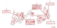 CAUTION LABEL (1) for Honda ANC 110 ICON 2012