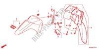 FRONT FENDER (2) for Honda WAVE DASH 110 R, Electric start, rear brake disk 2015