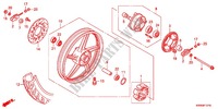 REAR WHEEL (AFP110MCR/AFP110CRF) for Honda WAVE DASH 110 R, Electric start, rear brake disk 2013