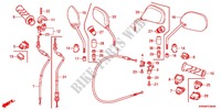 SWITCH    CABLES   LEVERS   GRIPS   MIRRORS for Honda WAVE DASH 110 R, Electric start, rear brake disk 2013