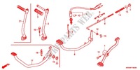 PEDAL   KICK for Honda WAVE DASH 110 S, Electric start, rear brake drum 2011