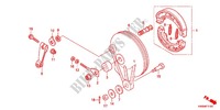 REAR BRAKE PANEL   SHOES for Honda WAVE DASH 110 S, Electric start, rear brake drum 2011