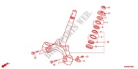 STEERING STEM for Honda WAVE DASH 110 S, Electric start, rear brake drum 2012