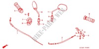 SWITCH    CABLES   LEVERS   GRIPS   MIRRORS for Honda WAVE 125 X, Casted wheels, Electric start 2012