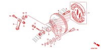 REAR BRAKE PANEL   SHOES for Honda WAVE 110 DX, Electric start 2013