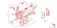 FRONT BRAKE CALIPER for Honda FUTURE 125 Casted wheels, Rear brake disk 2012