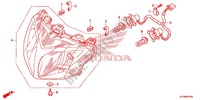 HEADLIGHT (AFS125MSD/MCSD,E/MCRD,E) for Honda FUTURE 125 Casted wheels, Rear brake disk 2012