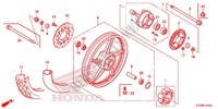 REAR WHEEL (AFS125MCR) for Honda FUTURE 125 Casted wheels, Rear brake disk 2012
