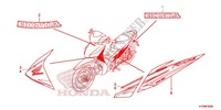 STICKERS (AFS125MSD/MCSD/MCRD) for Honda FUTURE 125 Casted wheels, Rear brake disk 2013