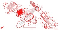 AIR FILTER (AFS125MSD/MCSD,E/MCRD,E) for Honda FUTURE 125 Casted wheels, Rear brake disk 2015