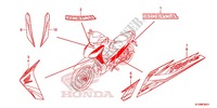 STICKERS (AFS125MCSE/MCRE MA) for Honda FUTURE 125 Casted wheels, Rear brake disk 2013