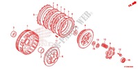 CLUTCH for Honda FUTURE 125 Casted wheels, Rear brake drum 2012