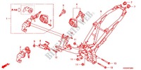 FRAME for Honda WAVE 110 Casted wheels, Kick start 2012